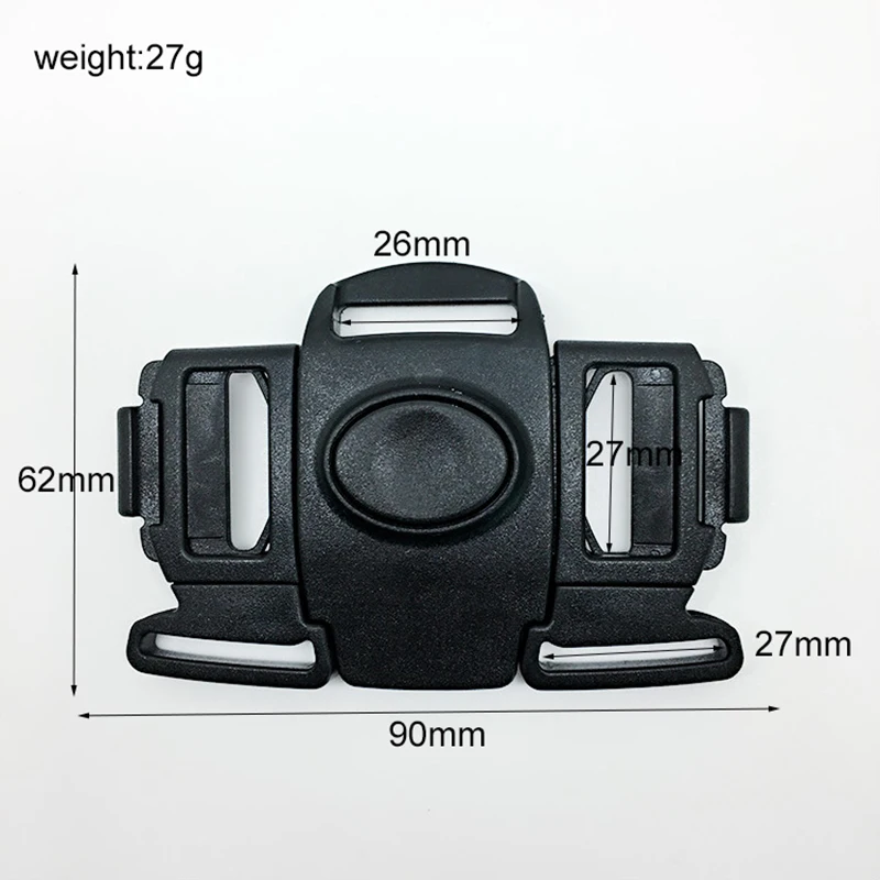 

100pcs 5 way dual ajustable center quick release stroller belt plastic buckle