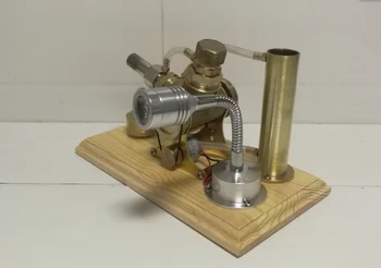 

Gift of Water-cooled V-Stirling Engine Generator Model Test Engine with Copper Wood Base