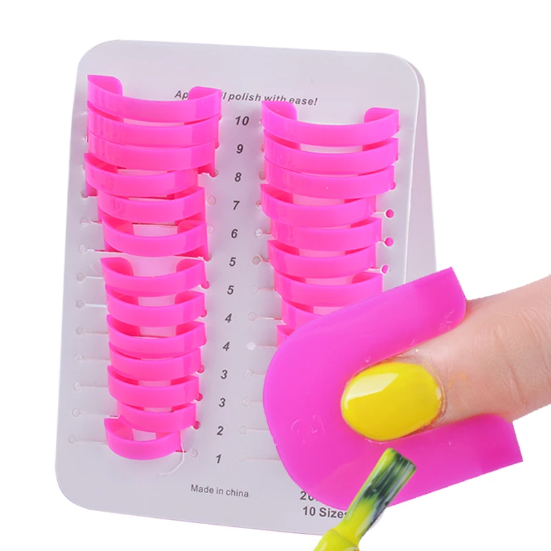 

26PCS/Set Nail Polish Shield Protector Tool Anti-flooding Nail Polish Template Nail Stickers Tips Cover Case Manicure SA633