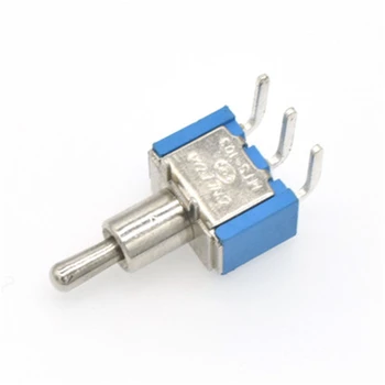 

10 piezas MTS-102C3 patas curvas interruptor basculante interruptor 3 pies