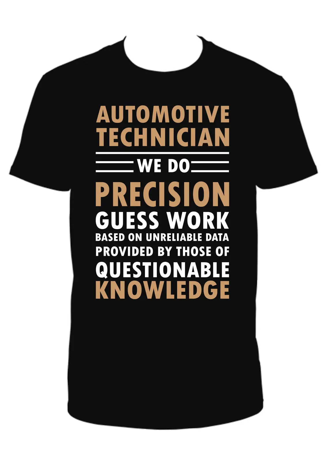 AUTO TECHNICIAN BLACK CREW NECK SHORT SLEEVE TSHIRTin TShirts from