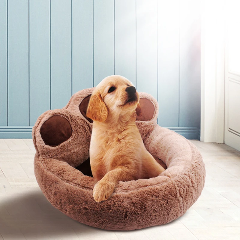 DIDIHOU Pet кровать для собак медведь лапа мягкий флисовый собаки домик питомников