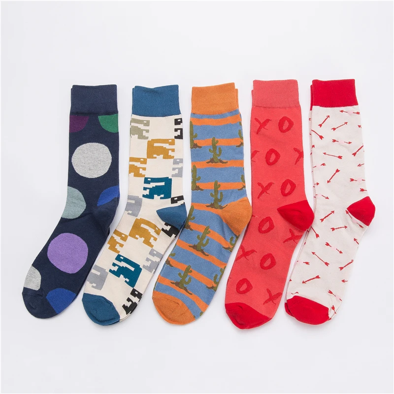 Fashion Men Women Sport Socks Combed Nylon Cycling Casual Happy Socks Funny New
