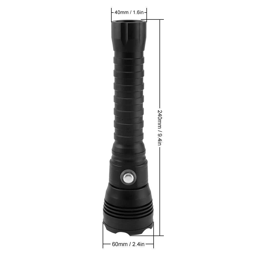  BORUiT A28 XHP70.2 LED Scuba Diving Flashlight Underwater 100M Torch Max 10000lumens 4-Mode Dive La - 32906217867
