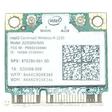 2230BNHMW Wifi trantrino wireless-N 2230+ Bluetooth 4,0 300Mbps Mini PCI-E sps 670290-001 Intel 2230 WWWAN WiFi карта