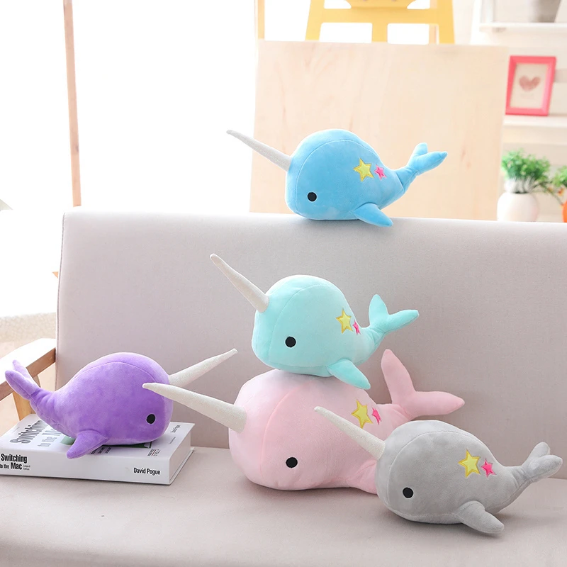 narwhal plush pillow