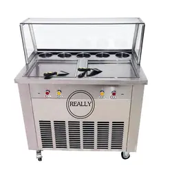 1600 Вт 220 В или 110 В жарить жареное мороженое машина жарить сковородку мороженое ролл машина