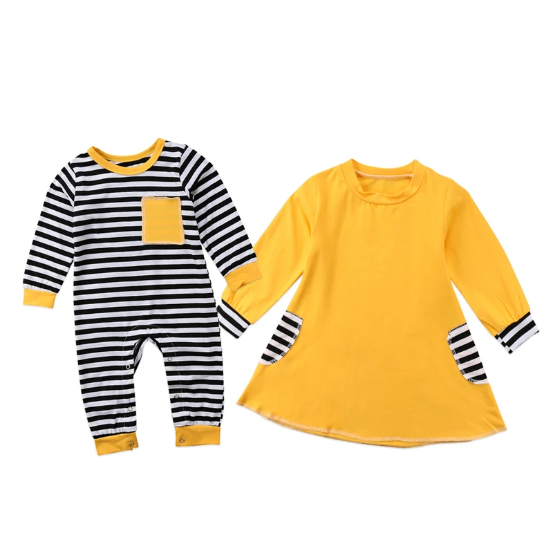 FOCUSNORM New Fashion Infant Kids Baby Boy Girl Matching Clothes Romper