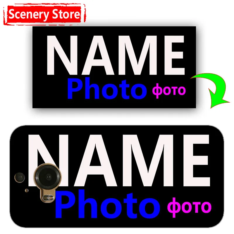 

Customiz Name Letter Photo Picture Cell Phone Case For HTC One M9 Plus M9+ 5.2" DIY Back Case Cover Shell For HTC One M9Plus