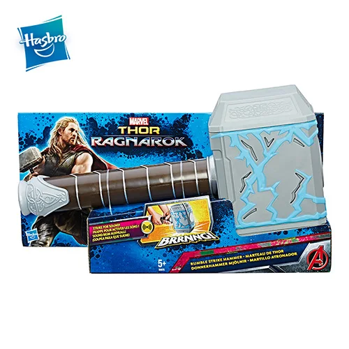 Hasbro Марвел Тор Ragnarok Тор Rumble Strike Hammer Мстители фигурка Коллекционная модель игрушки для мальчиков со звуковыми эффектами подарок - Цвет: B9975-Hammer