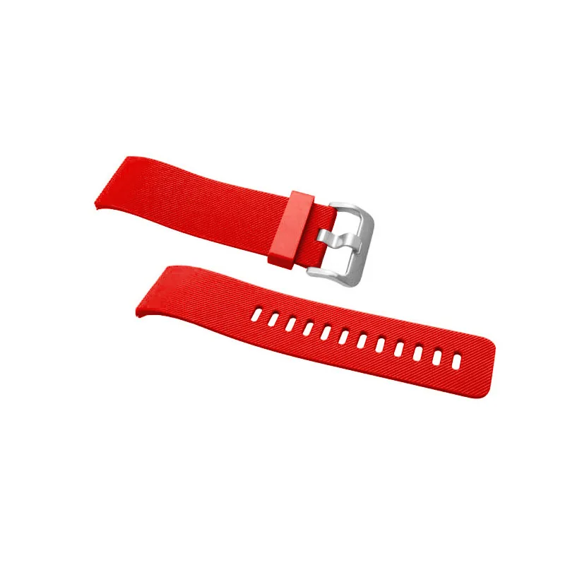 Сменный ремешок для умных часов, цветной мягкий силиконовый браслет, умные часы для Fitbit Blaze, 23 мм, модный браслет, Ремешки для наручных часов - Цвет ремешка: Красный