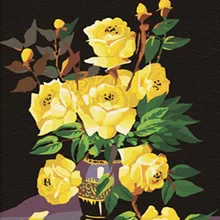 Безрамное Картина цветы живопись по номерам современные стены книги искусству расписанную живопись маслом на холсте для украшения дома