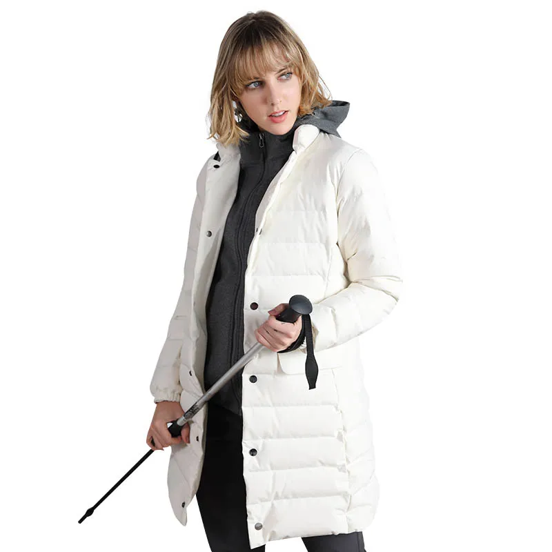 

Winter Outdoor Women 90% Duck Down Jacket Breathable Lightweight Long Coat Warmer Thick Female Warm Clothes Down Jackets