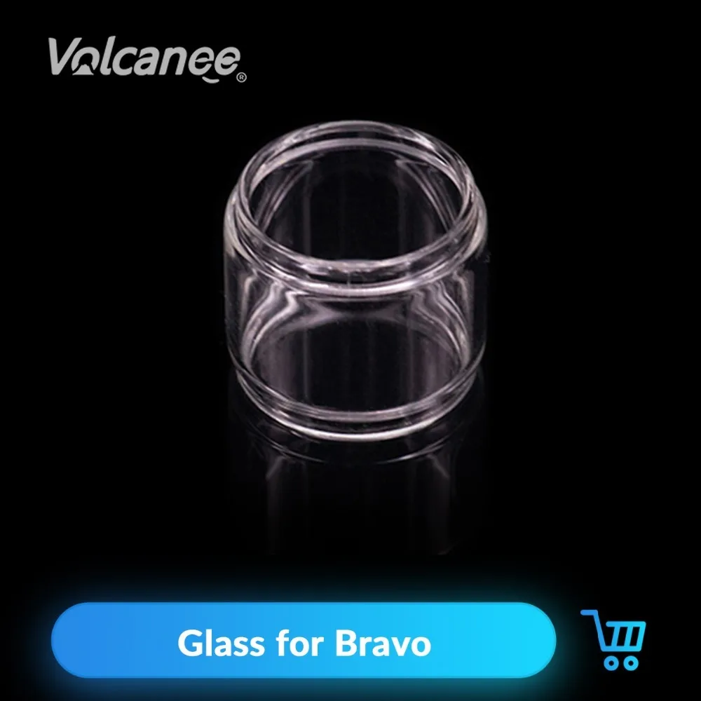 

Volcanee 2pcs/lot Replacement Glass Tube Spare for Bravo RTA Atomizer Tank Electronic Cigarettes Vape Accessories Bravo Glass