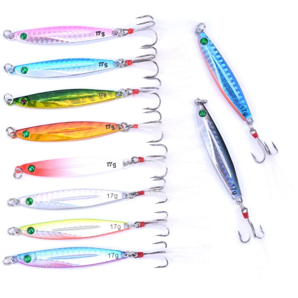 Metal señuelo de Pesca cuchara de mar Pesca señuelo duro cebo de Pesca AOrace de potera de 7g 10g 14g 17g 21g 28g 40g 10 piezas Metal señuelo de Pesca cuchara de mar Pesca señuelo duro cebo de Pesca AOrace de potera de 7g 10g 14g 17g 21g 28g 40g 10 piezas