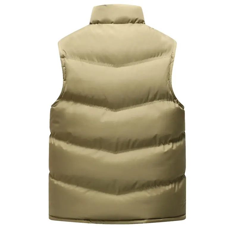 Vest Coat Men Winter Autumn Male Sleeveless Jacket Coat Top Keep Warm Thicken Padded Down Vest Men Muls Brand Cothing Plus Size 16