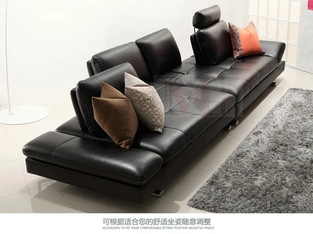 Real Leather Sofa Sectional Living Room Sofa Corner Home Furniture Couch 4 Seater Functional Backrest Modern Stainless Steel Leg Real Leather Sofa Sectional Living Room Sofa Corner Home Furniture Couch 4 Seater Functional Backrest Modern Stainless Steel Leg