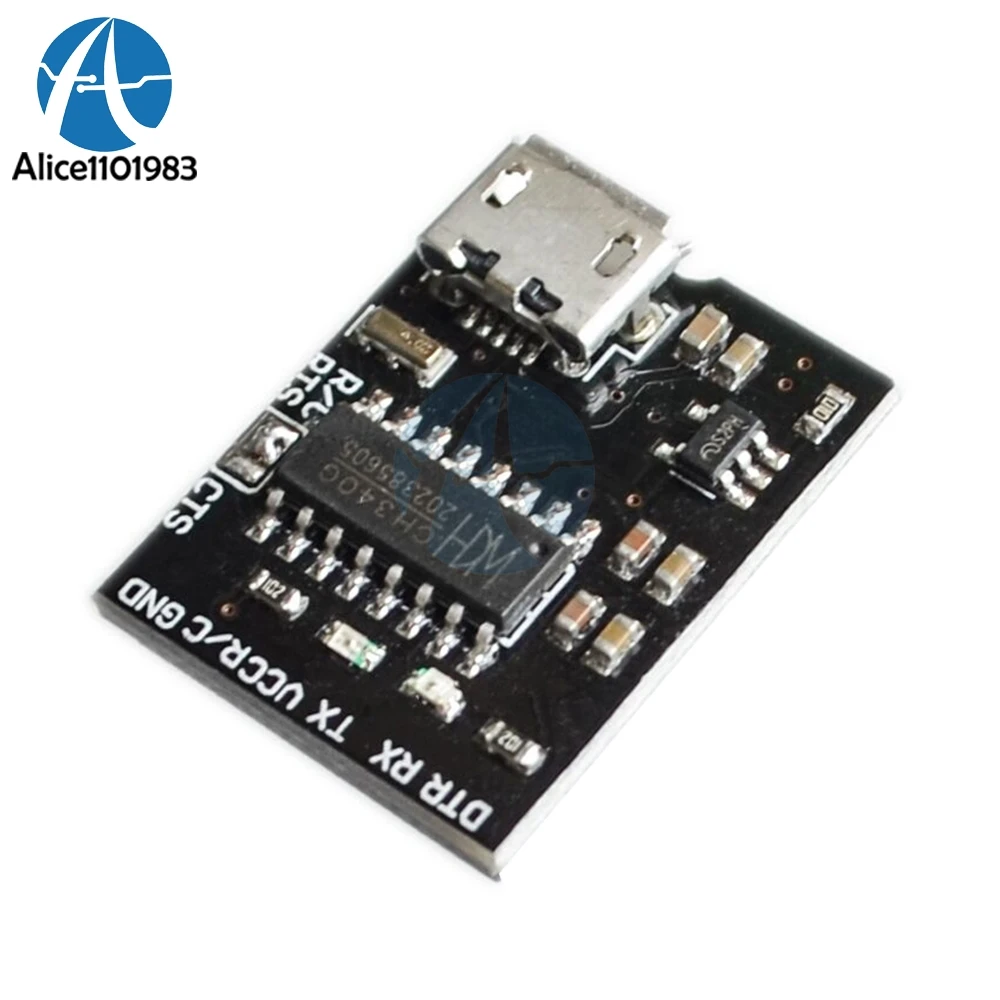 Для WEMOS CH340G CH340 Breakout 5V 3 V Micro USB к последовательной модульной плате для Arduino Downloader Pro
