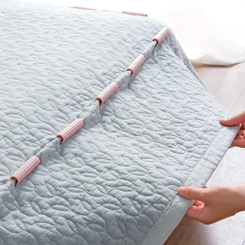 

2019 8Pcs/set Wholesale Bed Sheet Mattress Cover Blankets Grippers Clip Holder Fasteners Elastic Set Food Seal Clip
