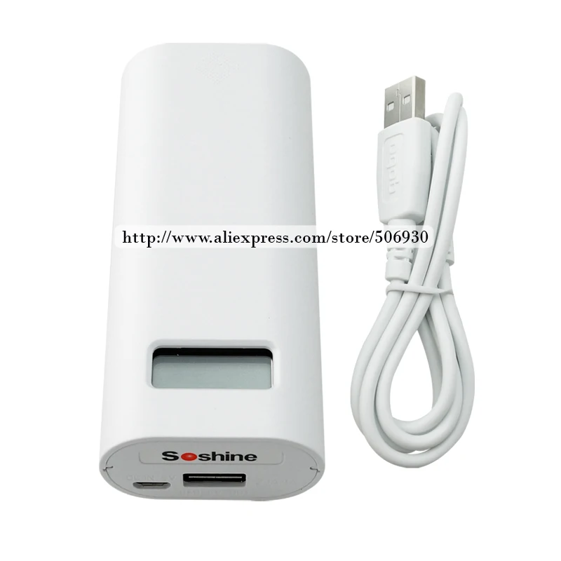 Soshine E4S 18650 lcd USB мобильное зарядное устройство 18650 банки питания DIY 18650 Батарея заряд энергии коробка белого цвета