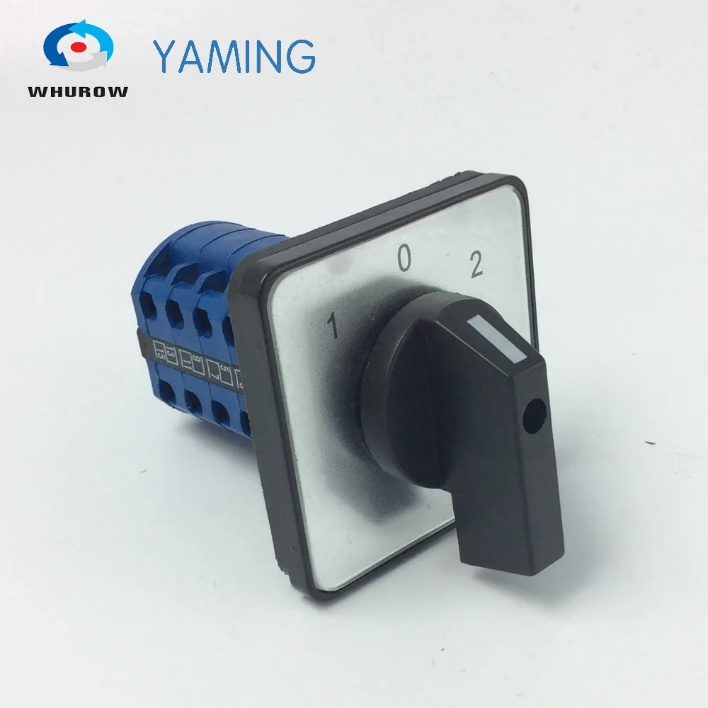 

LW39A-16/4 660V 16A 16 Terminals 3 Positions 1-0-2 Rotary Cam Changeover Switch Wholesale Portable Best Promotion