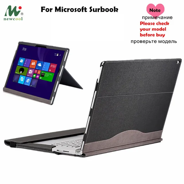 Best Offers Detachable Cover For Microsoft Surface Book 2 13.5 Book 2 15 Inch Tablet Laptop Sleeve Stand Case Protect For Surface Book 13.5