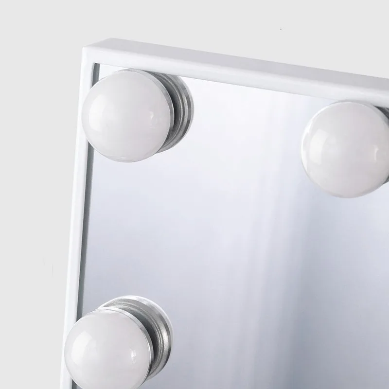  LED 15 Bulb Mirror Portable Princess Mirror Beauty Mirror Vanity Light 3 Color Makeup Mirror Adjust