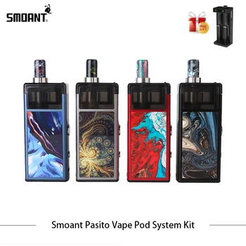 

New Arrival Smoant Pasito Pod Kit 1100mAh Battery 5 wattage levels with 3ML Mesh/Ni-80 Coils Pod top refilling Vaporizer Vape