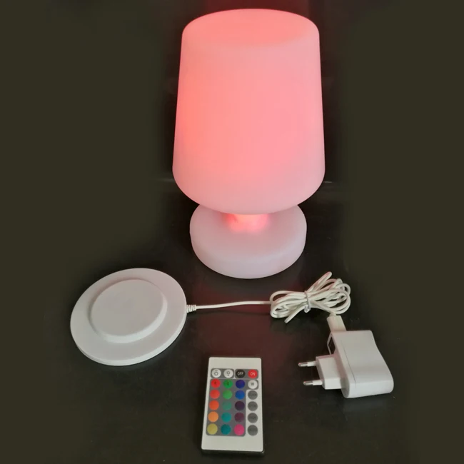 

D15*H25cm LED table lamp Rechargeable Desk Lamp Lights Waterproof for Coffee Bar Furniture Decoration free shipping 1pc