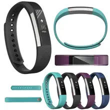 HL Мягкие силиконовые часы ремешок Ремешок Для Fitbit Alta Smart+ HD защитная пленка oct19