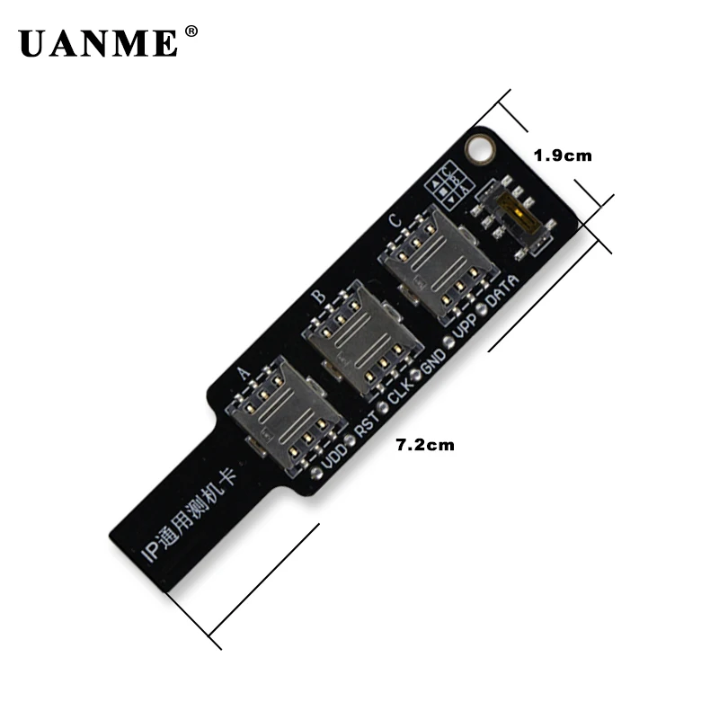 UANME 3 в 1 универсальная IP Тестовая карта для iPhone тест сигнала ing инструмент мобильный телефон SIM Тестовая карта для iPad