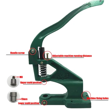 

Metal buttons Installation.Snaps machine Rivet.Sewing repair tools. Clothing & Accessories.Rivets installation press machine C