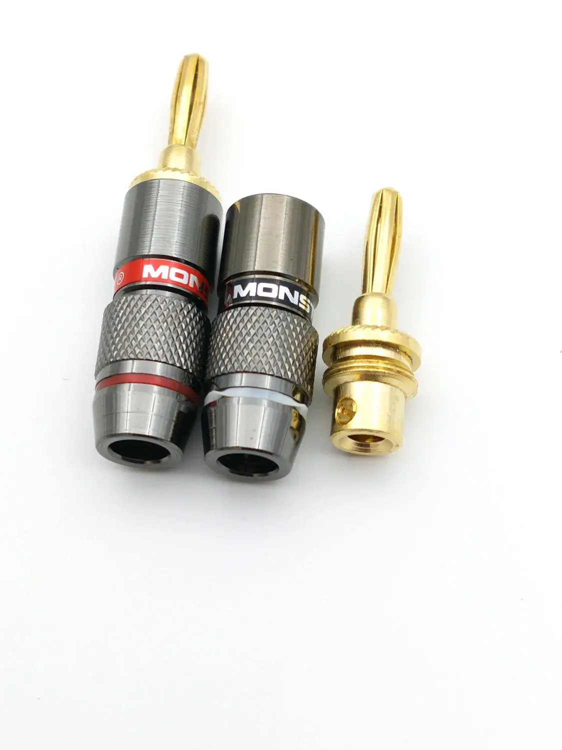 40 шт. позолоченный медный 4 мм разъем типа банан для динамика|connector 4mm|connectors goldconnector