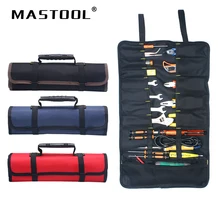 Набор рулонов для инструментов электрика, Холщовая Сумка из ткани Оксфорд, набор многофункциональных рулонных сумок, набор инструментов, может сделать текст и логотип, 1 шт