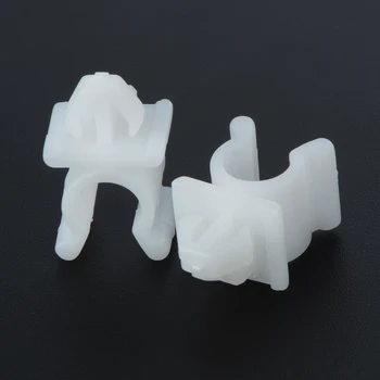 

100Pcs 9mm Hole Car Rivets White Hood Bonnet Prop Rod Support Clamp Holder Panel Fender Bumper Auto Fastener Clips for Nissan