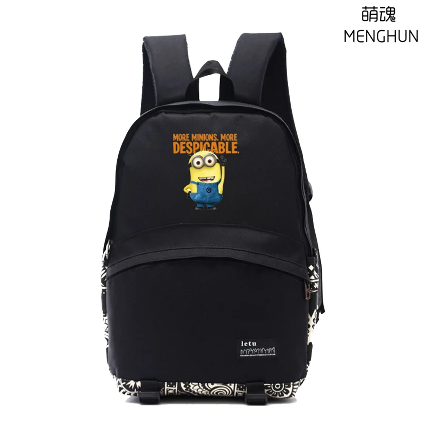 

Lovely anime movie cartoon backpacks Cute Minions backpack student school bag NB178