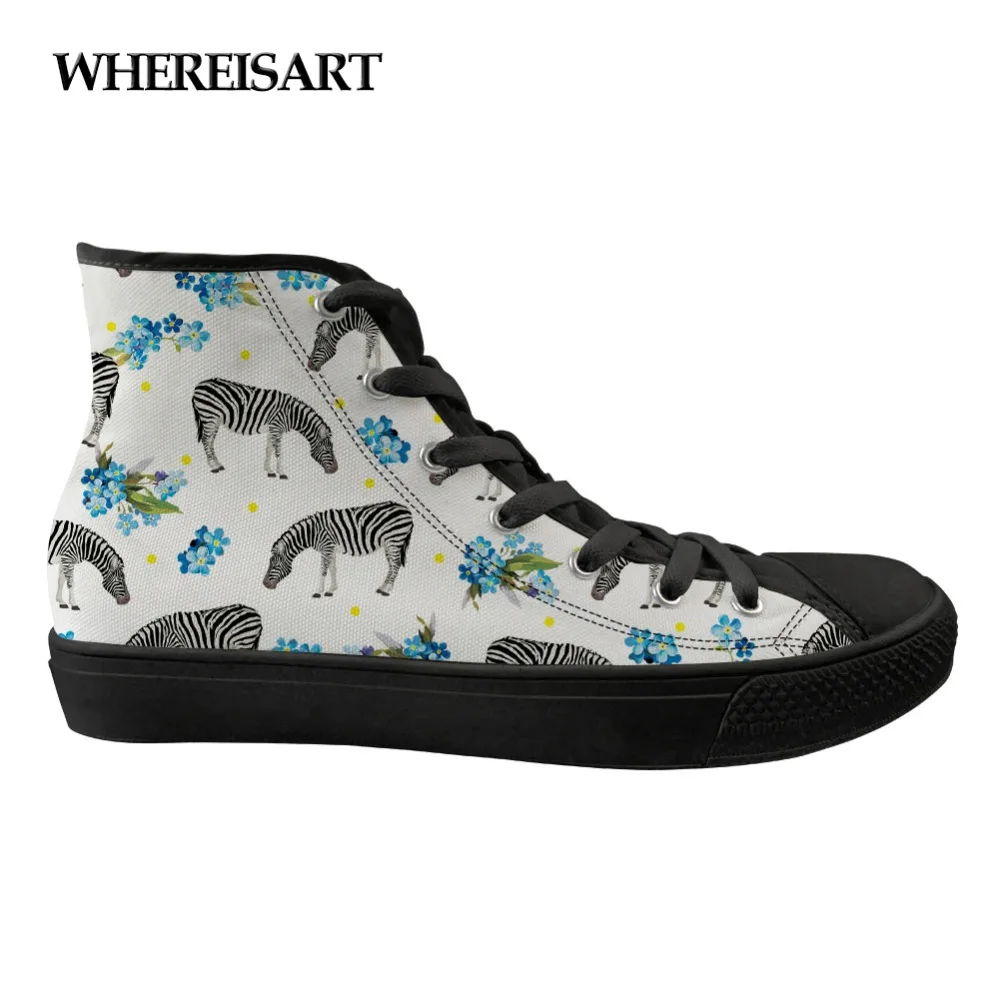 

WHEREISART 2019 High Top Canvas Women Shoes Espadrilles Spring Autumn Casual Striped Casual Simple Women Casual Sneakers Girls
