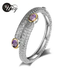 2014 nueva venta caliente de moda cristalino de la joyería pulseras aleación del cinc para para Cable de acero pulseras brazaletes uny018