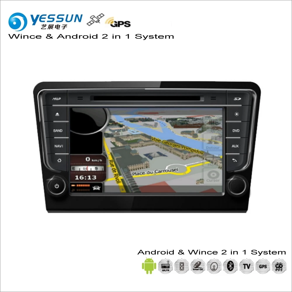 YESSUN для VW Bora для Skoda Rapid для Seat Toledo MK4-Автомобильный Android радио CD dvd-плеер gps Navi Навигация Аудио Видео Стерео