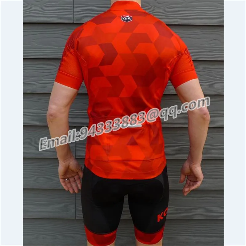 KOM red cycling set summer men tights triathlon suit  MTB bike jersey bib shorts gel pad 2019 pro team clothing custom bicicleta