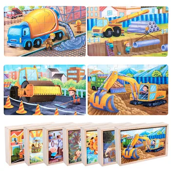 

Wooden Puzzle Toy Jigsaw Baby Early Educational Toys for Kids Gift