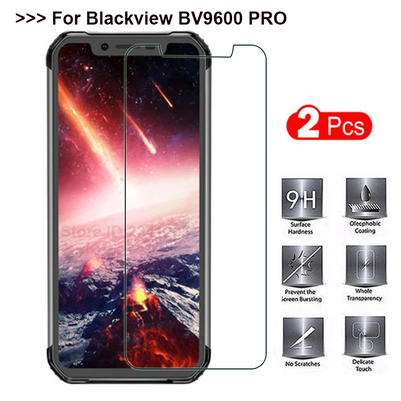 2 шт. закаленное стекло для Blackview BV9600 pro Защитная пленка смартфона чехол защита