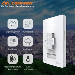 Répéteur Wi fi sans fil CF WA350 Ghz 802.11ac, 1300Mbps, 5G + 2.4G, Gigabit, étanche, haute puissance, pour l'extérieur 