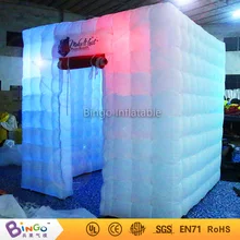 Led освещение надувная фотобудка палатка с логотипом и дверной занавес и dormer для свадьбы/вечерние игрушки палатка