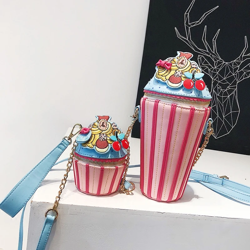 

Ice cream Cute Mini Female bag 2018 Summer Fashion New Handbags Women's Designer Quality Tote bag Sweet Girl Chain Shoulder Bags