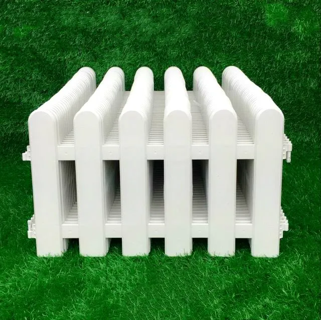 5PCS/set Plastic Garden Fence Easy Assemble White European Style Insert