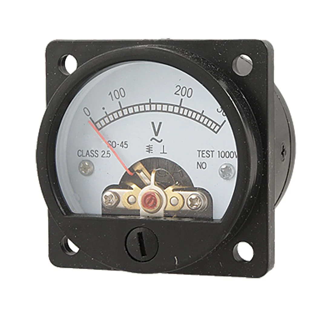 Hot Sale! Black AC 0 300V Round Analog Dial Panel Meter Voltmeter Gauge
