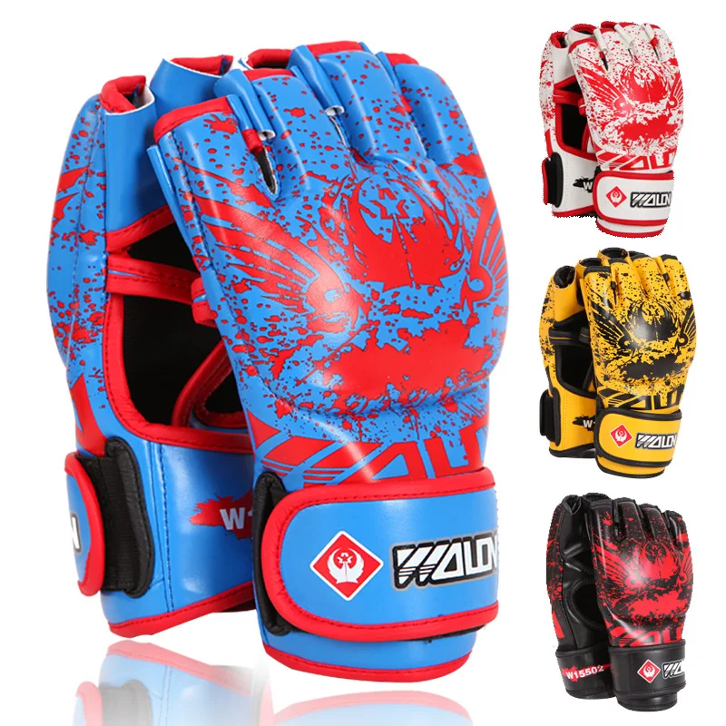 

Adults Professional Boxing Gloves MMA Muay Thai Boxe Half Finger Gloves Sanda Taekwondo Fight Glove Training Equipments