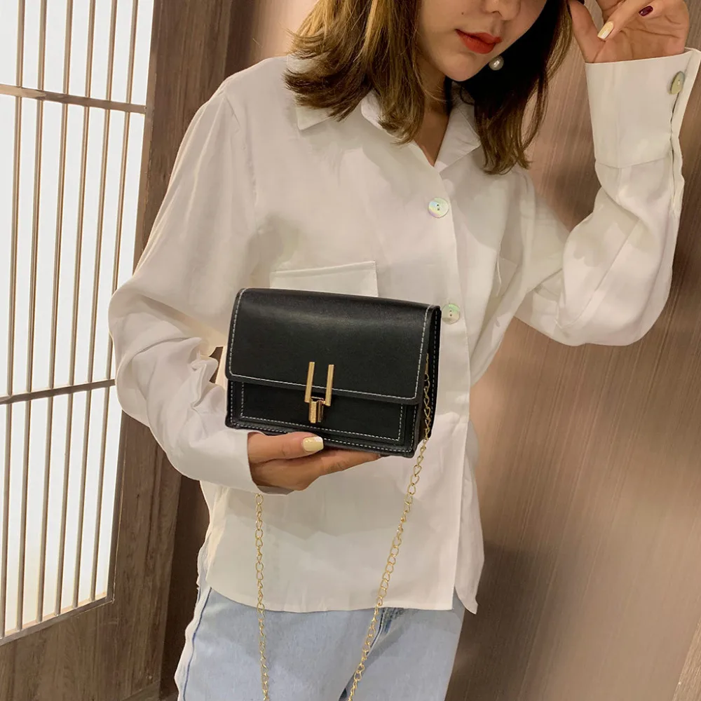 Women's Small Square Bag All-purpose Single Shoulder Messenger Bags Small PU Candy Color Ladies Hand Bags Bolsa Feminina Torebka