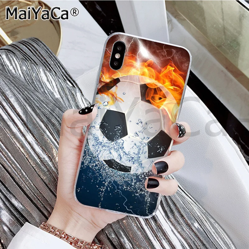 MaiYaCa كرة القدم كرة القدم على المياه حرق النار الرياضة DIY الفاخرة جراب هاتف ل أبل فون 8 7 66 ثانية زائد X XS ماكس 55 ثانية SE XR MaiYaCa كرة القدم كرة القدم على المياه حرق النار الرياضة DIY الفاخرة جراب هاتف ل أبل فون 8 7 66 ثانية زائد X XS ماكس 55 ثانية SE XR